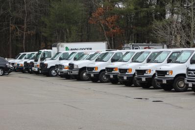 Lawn Doctor service vehicles